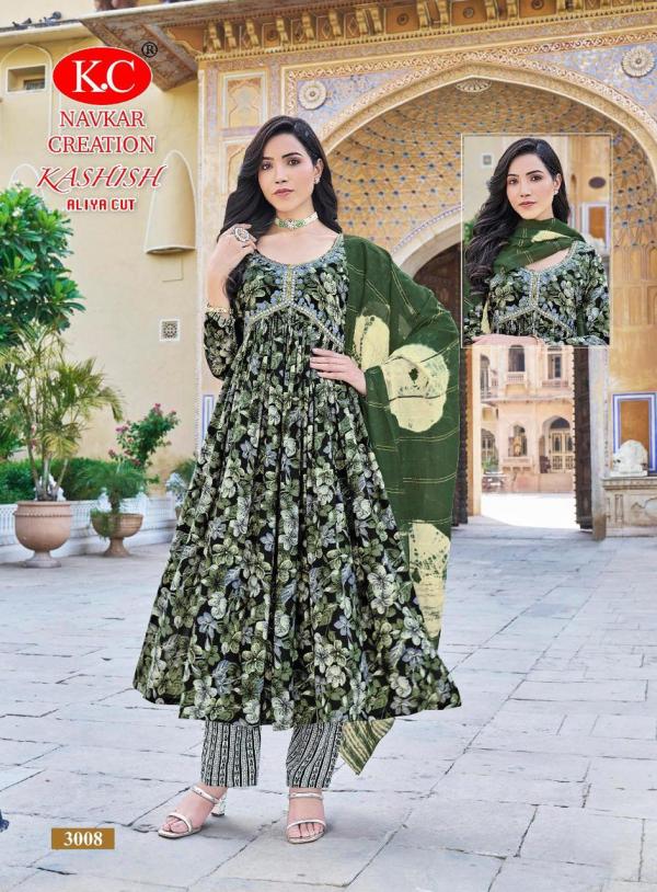 KC Kashish Vol 3 Rayon Designer Kurti Bottom With Dupatta